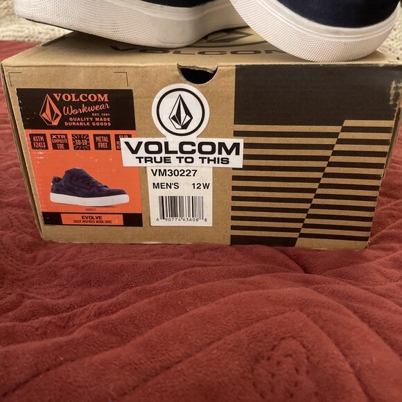 Volcom Evolve Skate Work Shoes Composite Toe Slip-Resistant Blue  Men's 12W Work - Picture 3 of 16